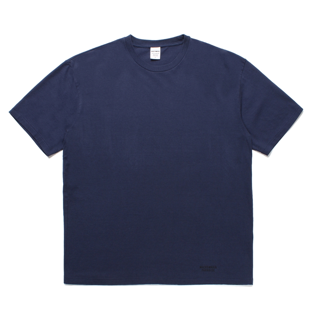画像1: WACKO MARIA/WASHED HEAVY WEIGHT COLOR T-SHIRT（NAVY）［カラーT-25春夏］ (1)