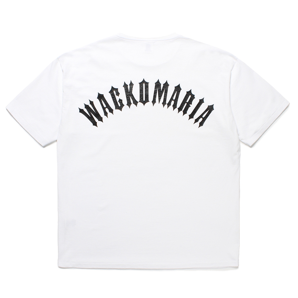 画像: WACKO MARIA/WASHED HEAVY WEIGHT T-SHIRT（WHITE）［プリントT-25春夏］
