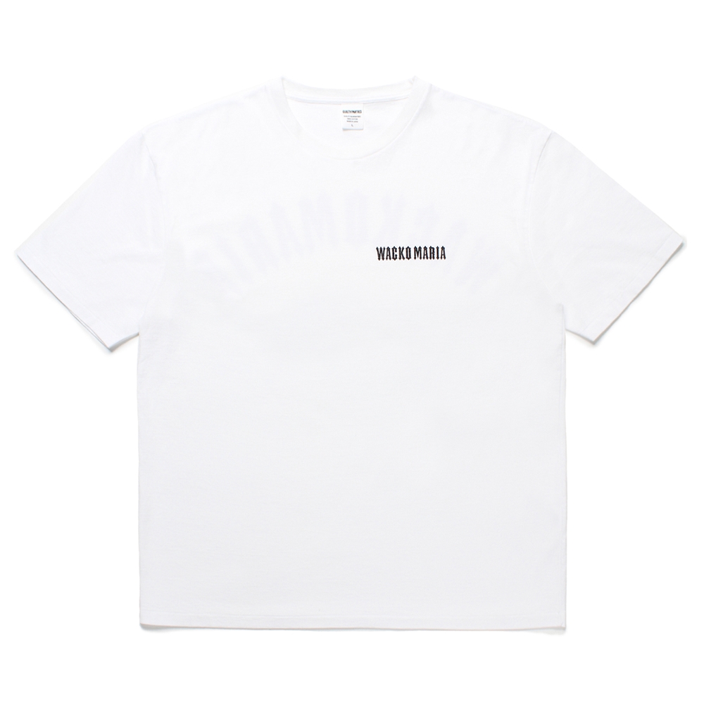 画像: WACKO MARIA/WASHED HEAVY WEIGHT T-SHIRT（WHITE）［プリントT-25春夏］