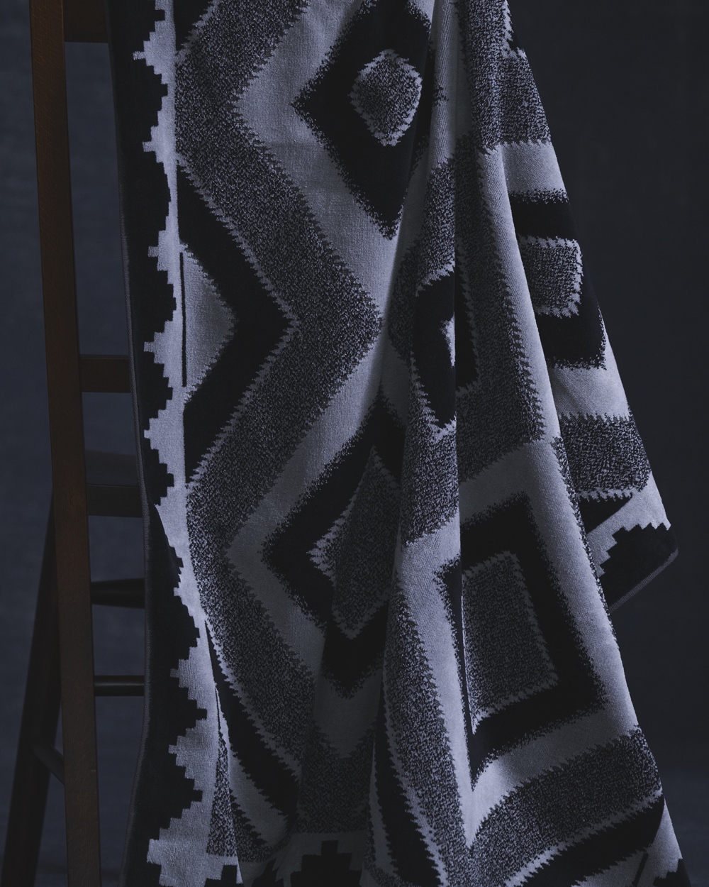画像: RATS/TOWEL BLANKET（BLACK/GRAY）［タオルブランケット-25春夏］