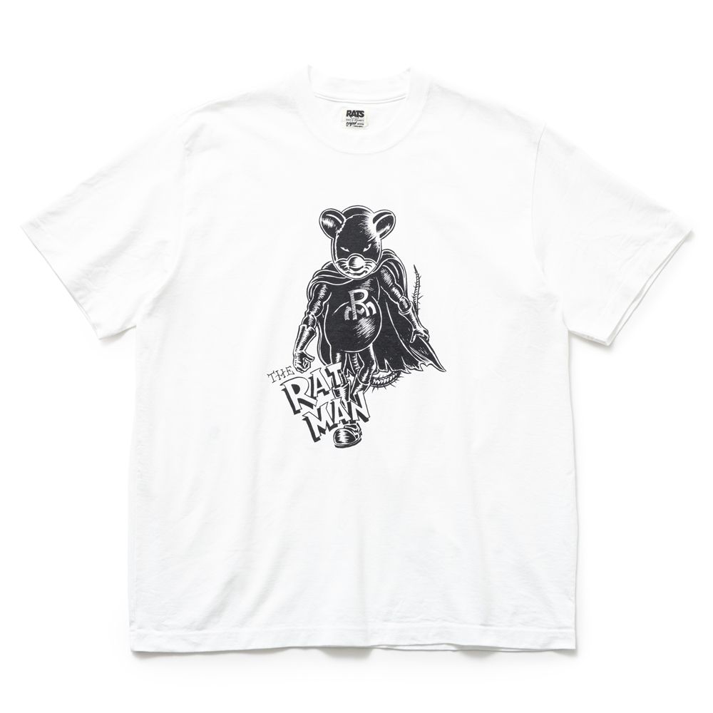 画像: RATS/RATMAN TEE（WHITE）［プリントT-25春夏］
