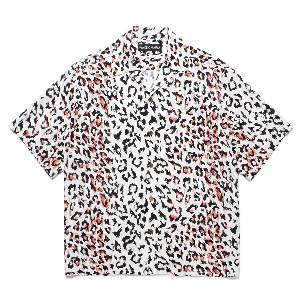 画像: WACKO MARIA/LEOPARD HAWAIIAN SHIRT（WHITE）［レオパードハワイアンシャツ-25春夏］