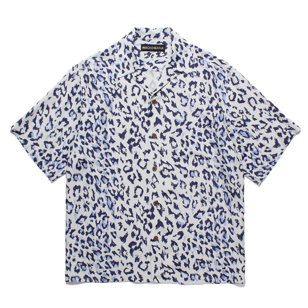 画像: WACKO MARIA/LEOPARD HAWAIIAN SHIRT（GRAY）［レオパードハワイアンシャツ-25春夏］