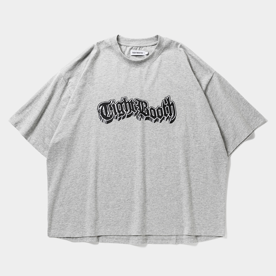 画像: TIGHTBOOTH/3D LOGO S/S T-SHIRT（Heather Grey）［プリントT-25春夏］