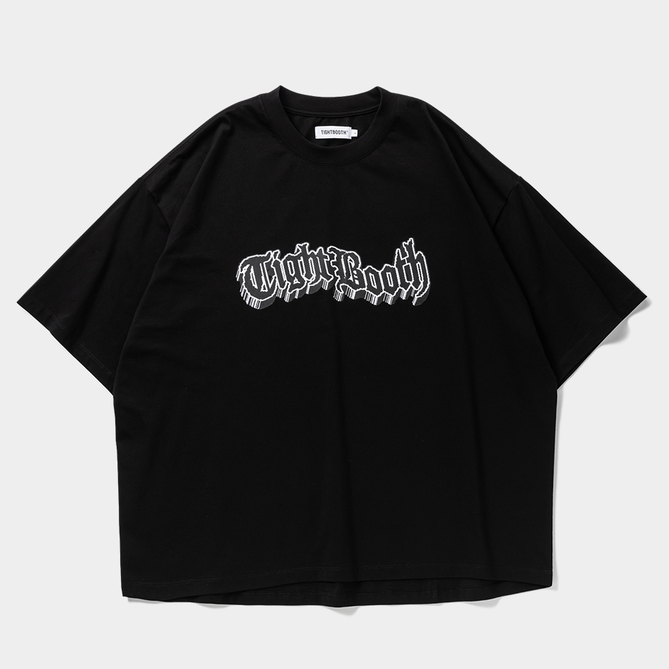 画像: TIGHTBOOTH/3D LOGO S/S T-SHIRT（Black）［プリントT-25春夏］