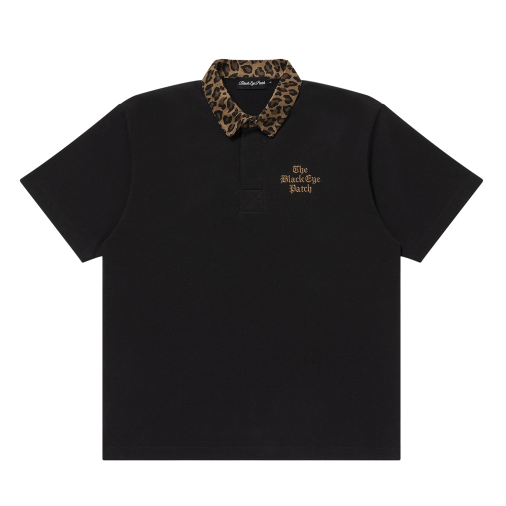 画像: BlackEyePatch/BEP TIMES LEOPARD COLLARED RUGBY SHIRT（BLACK）