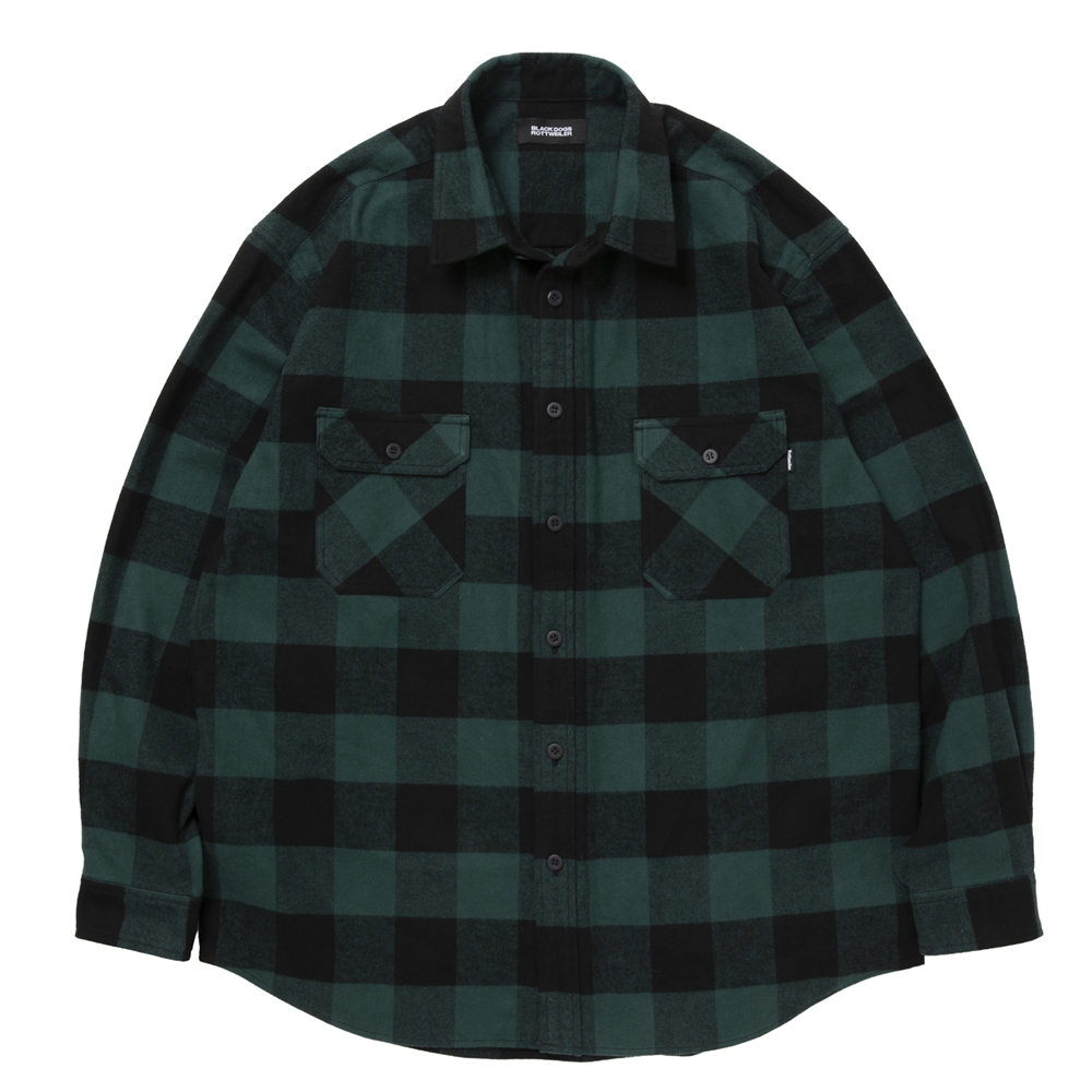 画像: 【25秋冬ご予約受付中！25年10月入荷予定】ROTTWEILER/R9 BUFFALO CHECK SHIRT（GREEN）［バッファローチェックシャツ-25秋冬］