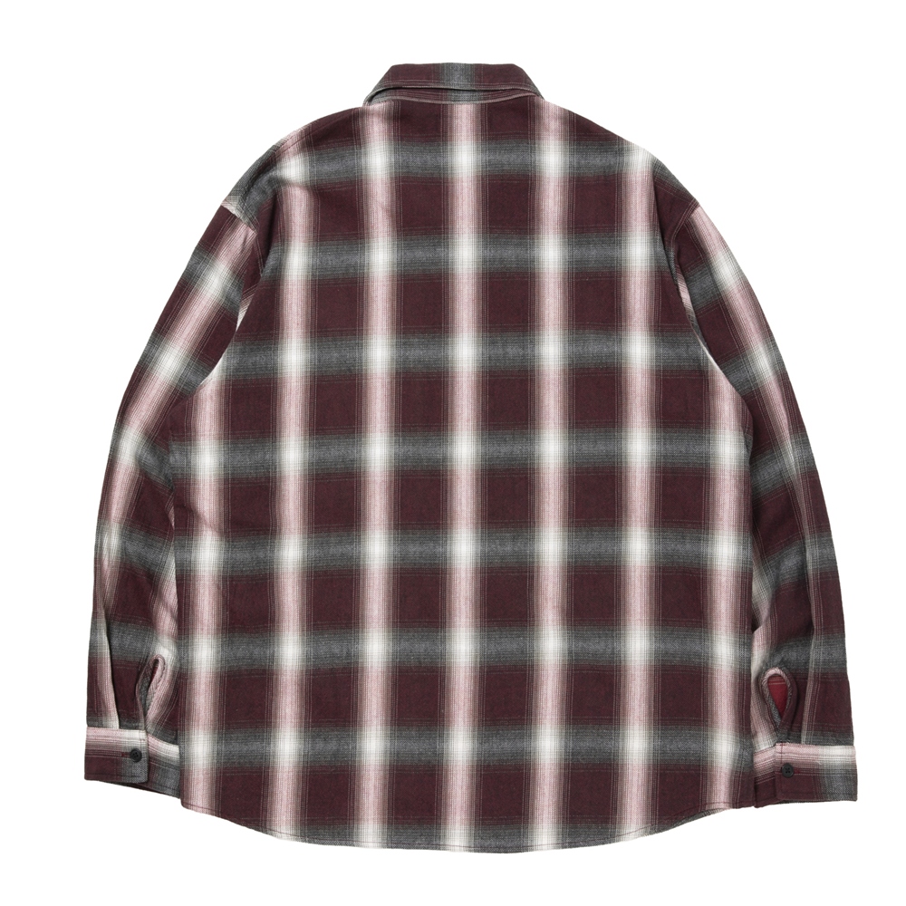 画像: 【25秋冬ご予約受付中！25年9月入荷予定】ROTTWEILER/R9 OMBRE CHECK SHIRT（RED）［オンブレチェックシャツ-25秋冬］