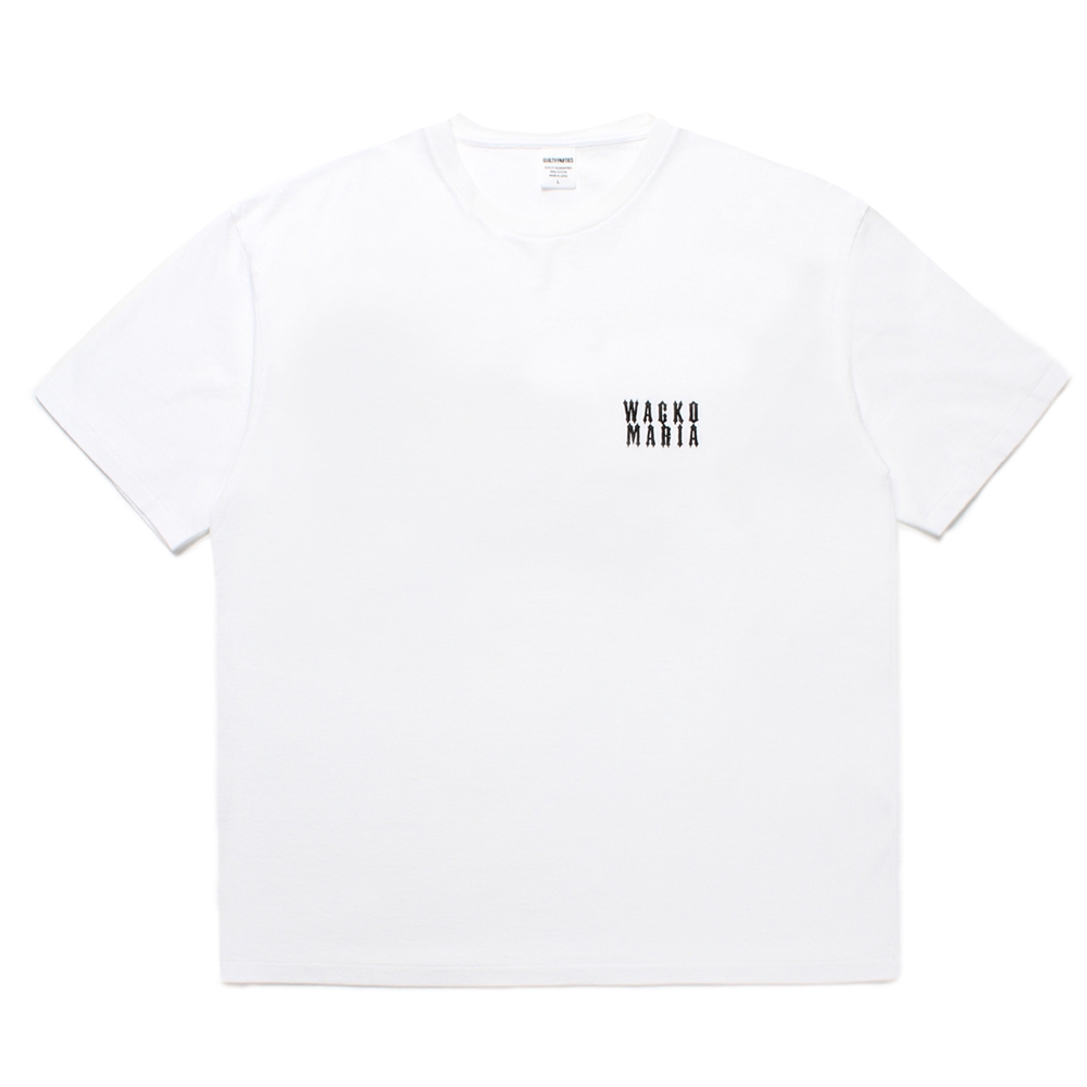 画像: WACKO MARIA/WASHED HEAVY WEIGHT T-SHIRT（WHITE）［刺繍T-25春夏］
