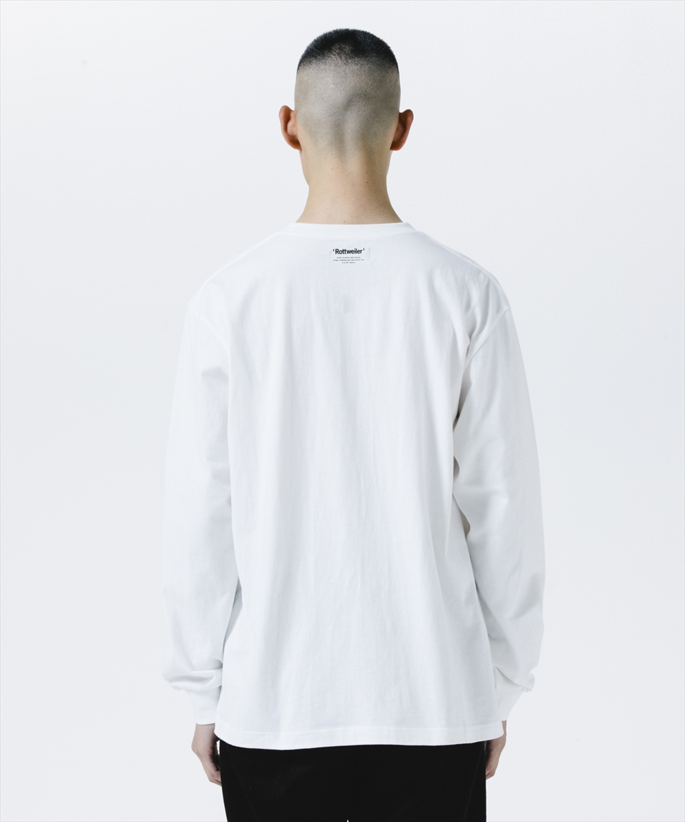 画像: 【25秋冬ご予約受付中！25年8月入荷予定】ROTTWEILER/R9 BASIC LS TEE（WHITE）［プリント長袖T-25秋冬］