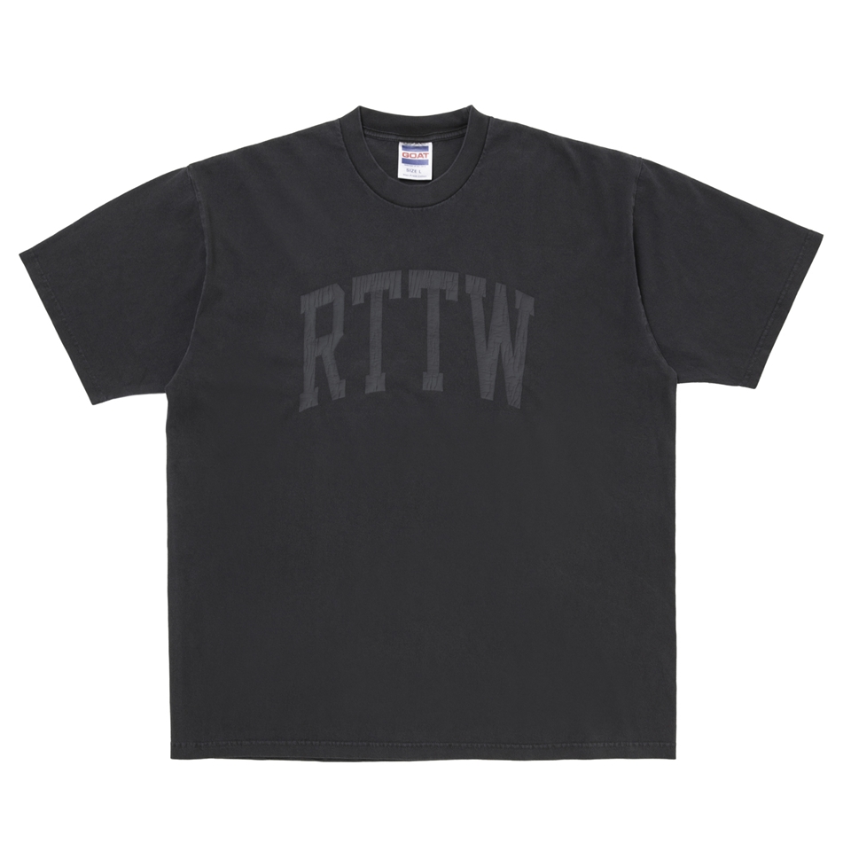 画像: 【25秋冬ご予約受付中！25年7月入荷予定】ROTTWEILER/RTTW TEE（BLACK）［ピグメント染めプリントT-25秋冬］