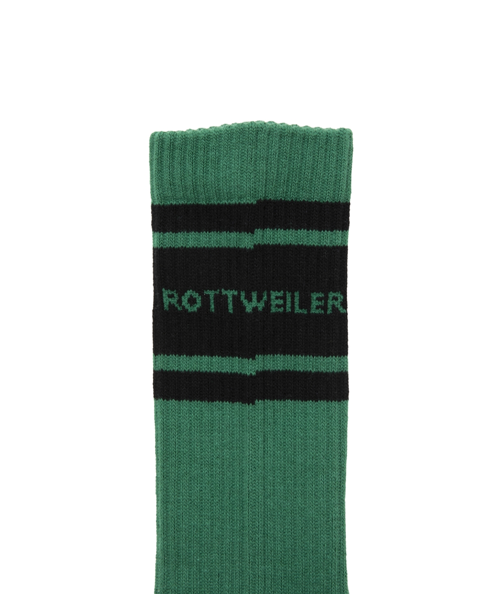 画像: 【25秋冬ご予約受付中！25年9月入荷予定】ROTTWEILER/R9 LINE SOX（GREEN）［ラインソックス-25秋冬］