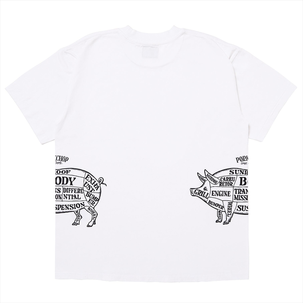 画像: PORKCHOP/MULTI LOGOS TEE 2025（WHITE）［プリントT-25春夏］