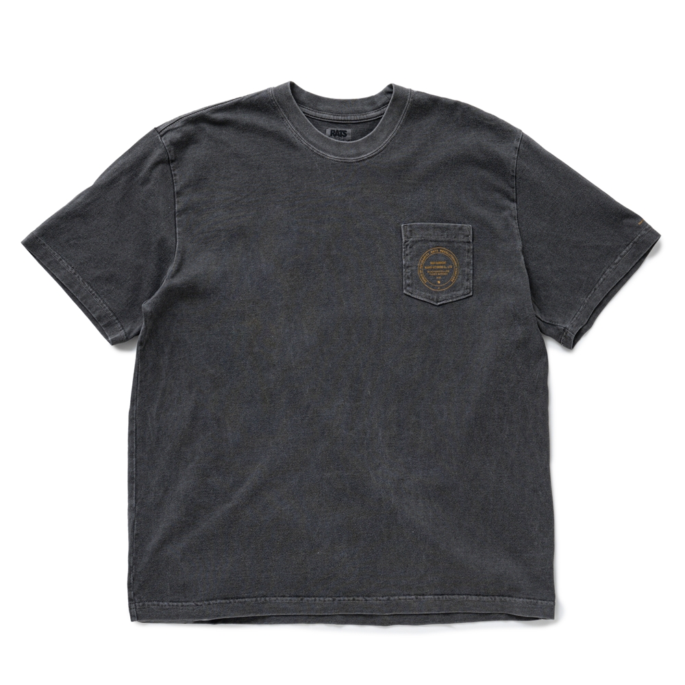 画像: RATS/PIGMENT DYED POCKET TEE（BLACK）［ピグメント染めポケT-25春夏］