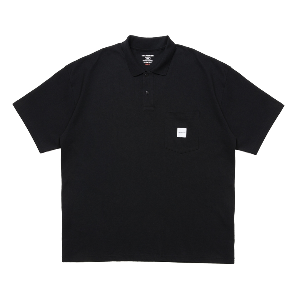 画像: COOTIE PRODUCTIONS/Open End Yarn Error Fit S/S Polo（Black）［エラーフィットポロ-25春夏］