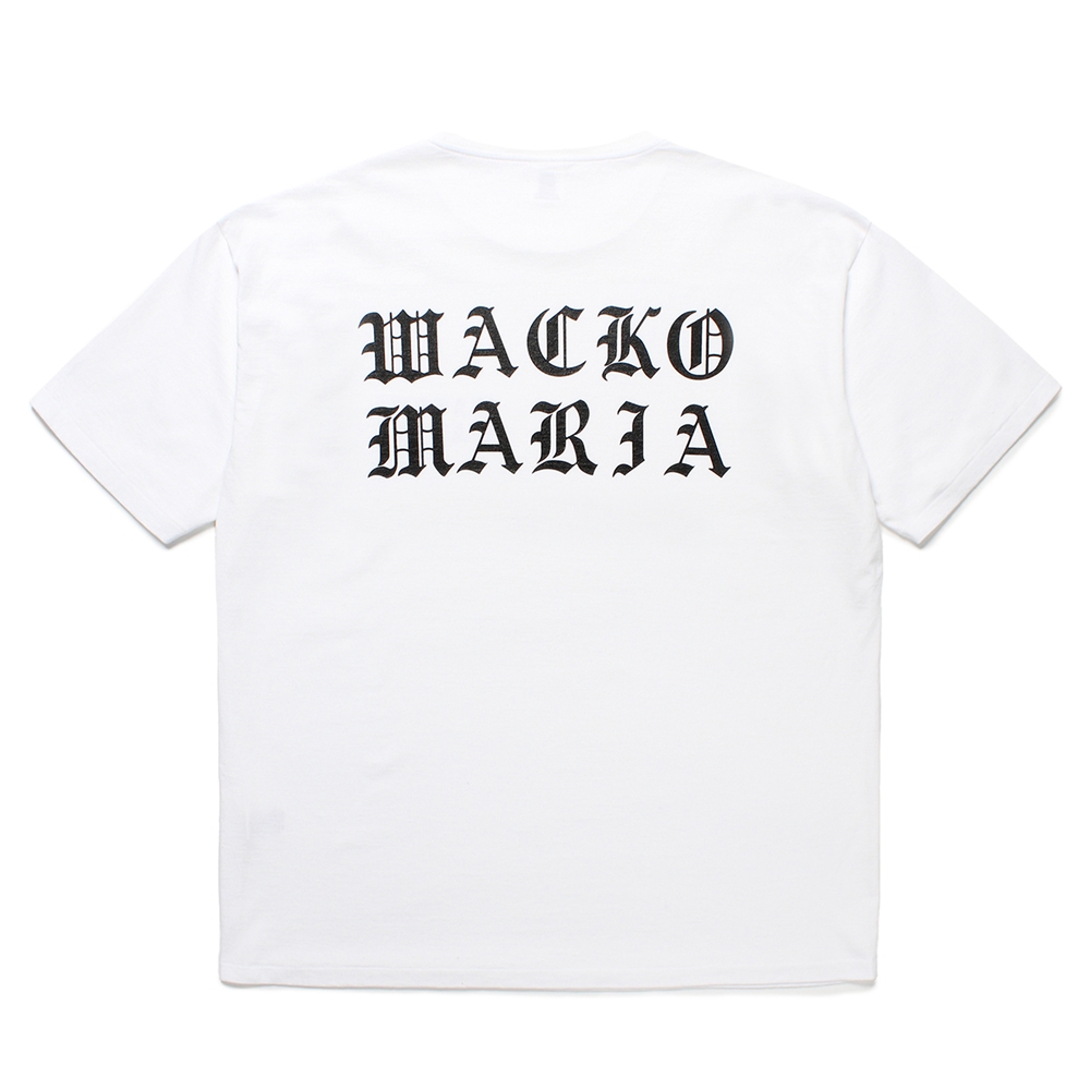 画像: WACKO MARIA/WASHED HEAVY WEIGHT T-SHIRT（WHITE）［プリントT-25春夏］