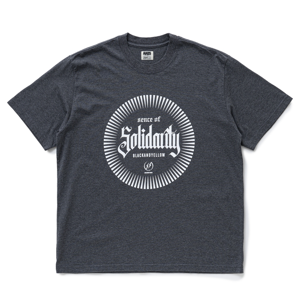 画像: RATS/SOLIDARITY TEE（CHARCOAL）［ソリダリティーT-25春夏］