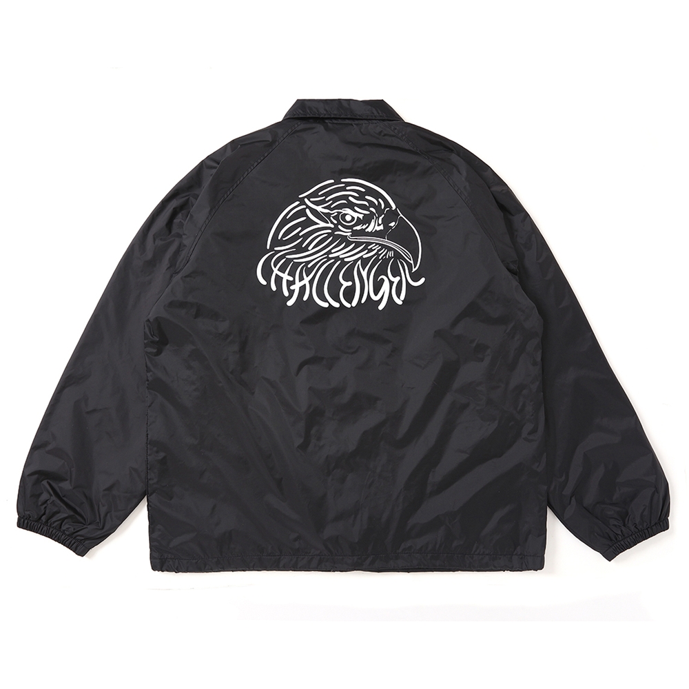 M黒【CHALLENGER】CTA COACH JKT／新品タグ付／送料込 CHALLENGER/EAGLE COACH JACKET（BLACK）［イーグルコーチJKT-25