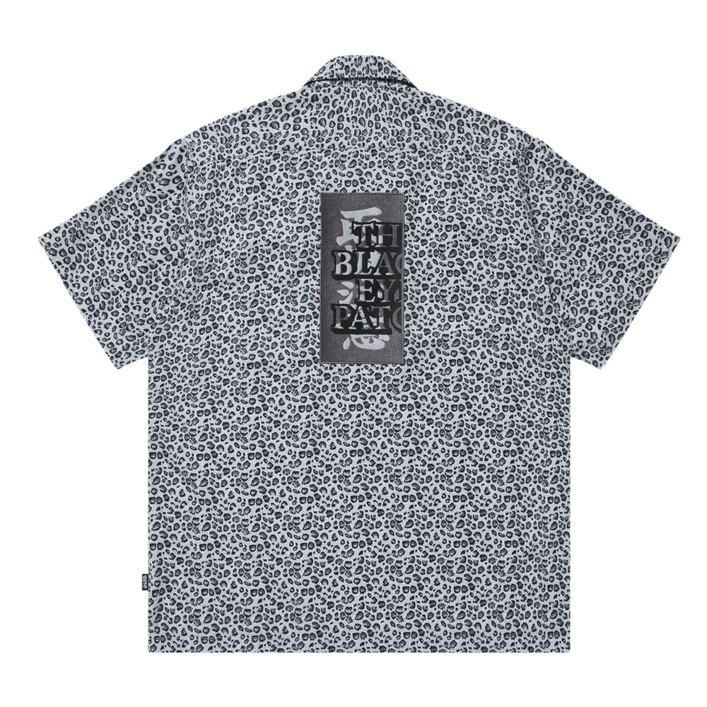 画像: BlackEyePatch/LEOPARD HWC OPEN COLLARED S/S SHIRT（GRAY）