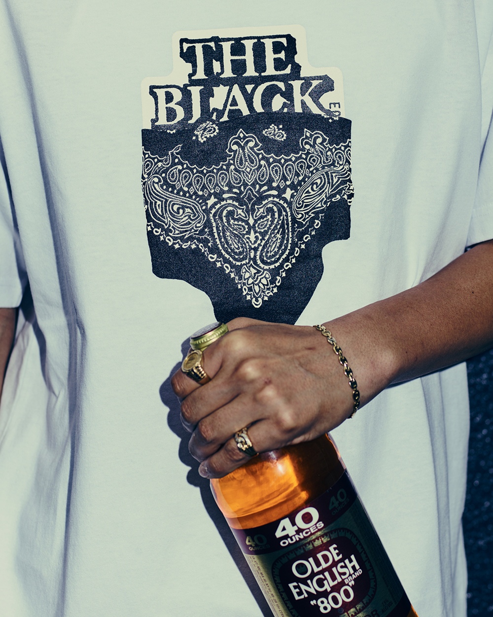 画像: BlackEyePatch/BANDANA OG LABEL TEE（WHITE）
