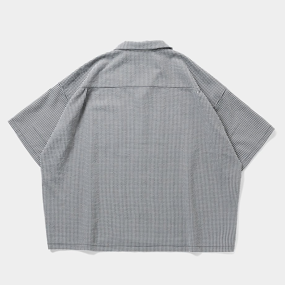 画像: TIGHTBOOTH/SEERSUCKER ALOHA（B/W Gingham）［シアサッカーアロハ-25夏］