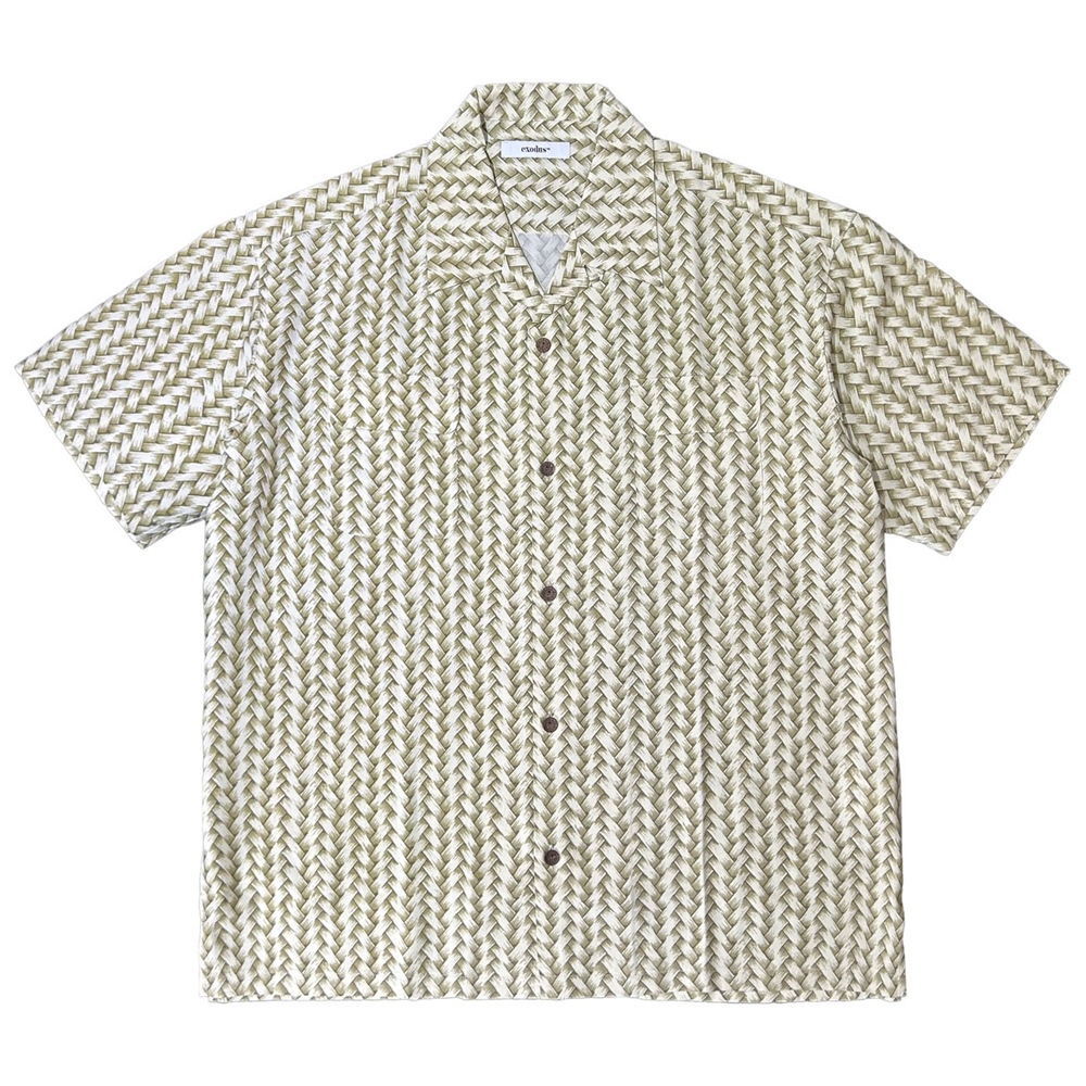 画像: exodus/AJIRO BAMBOO S/S  HAWAIIAN SHIRT（KHAKI）［アジロバンブーハワイアンシャツ-25春夏］