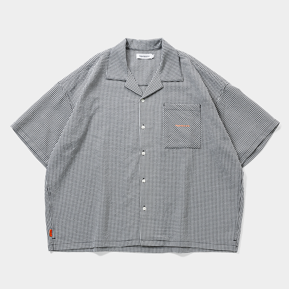 画像: TIGHTBOOTH/SEERSUCKER ALOHA（B/W Gingham）［シアサッカーアロハ-25夏］