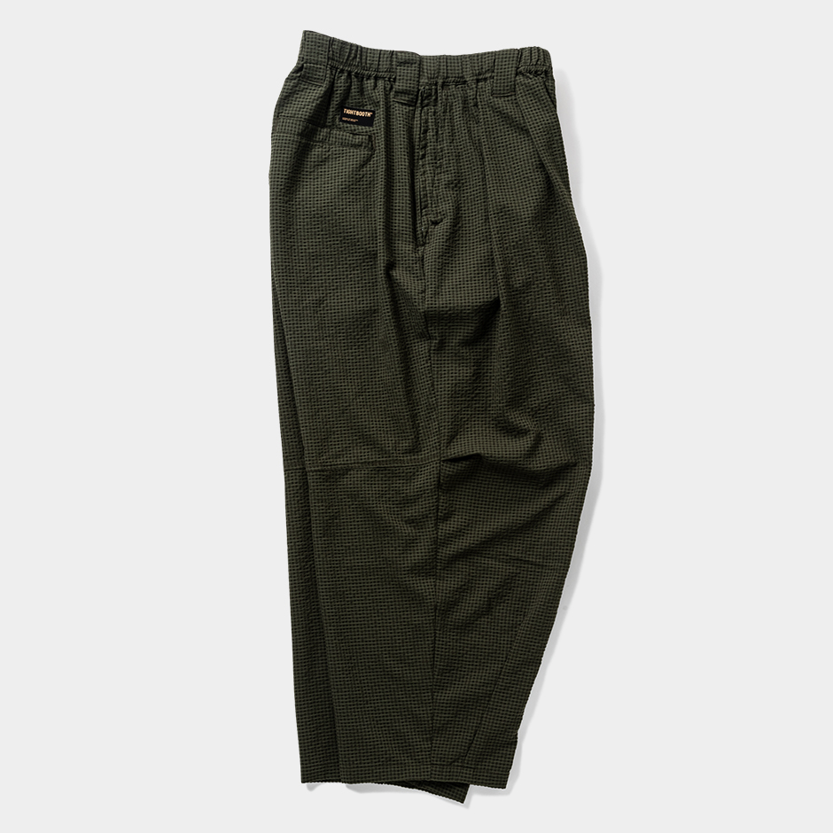 画像: TIGHTBOOTH/SEERSUCKER BALLOON PANTS（Olive）［シアサッカーバルーンパンツ-25夏］