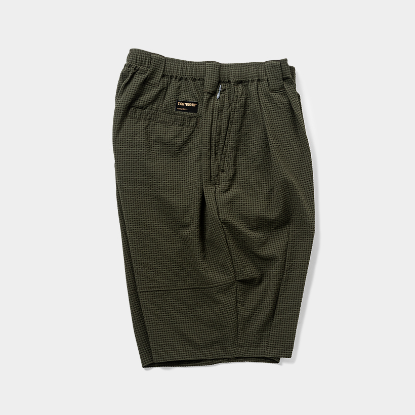 画像: TIGHTBOOTH/SEERSUCKER BIG SHORTS（Olive）［シアサッカービッグショーツ-25夏］
