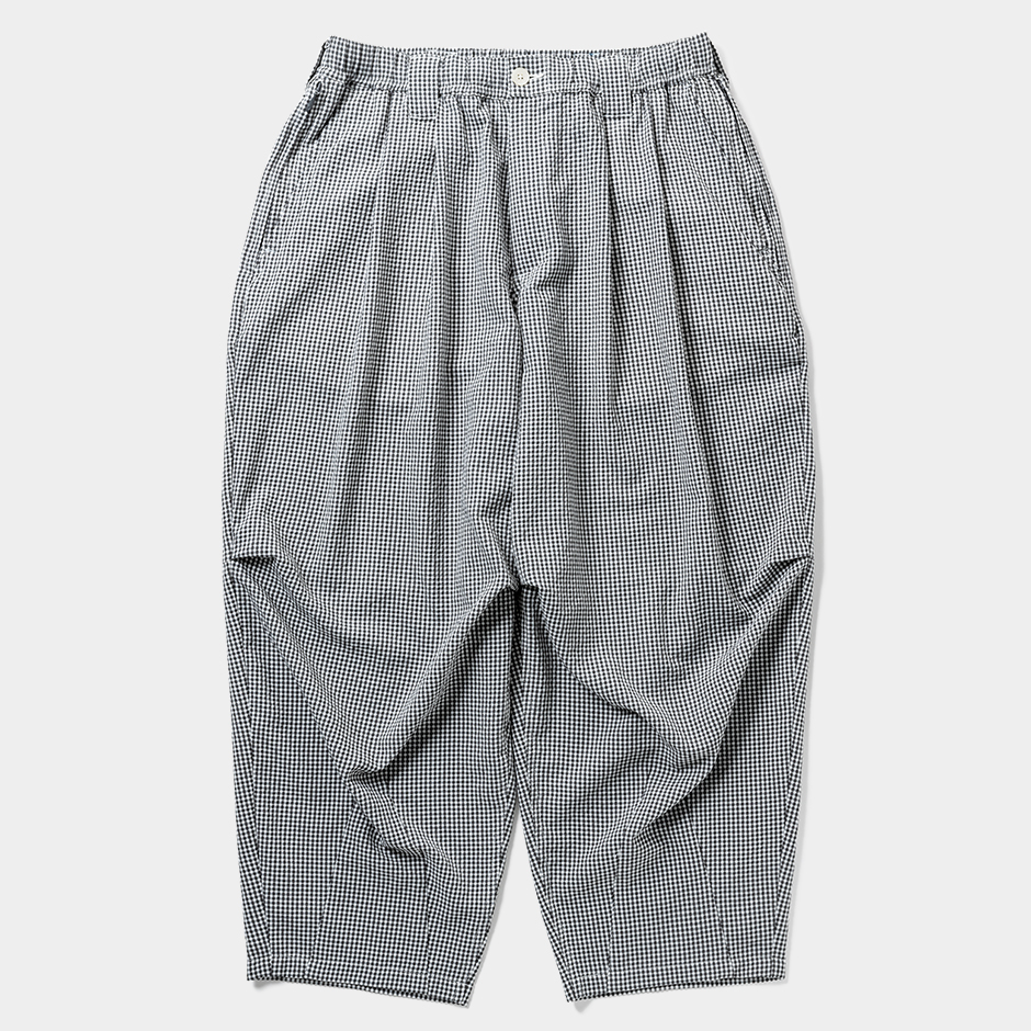 画像: TIGHTBOOTH/SEERSUCKER BALLOON PANTS（B/W Gingham）［シアサッカーバルーンパンツ-25夏］