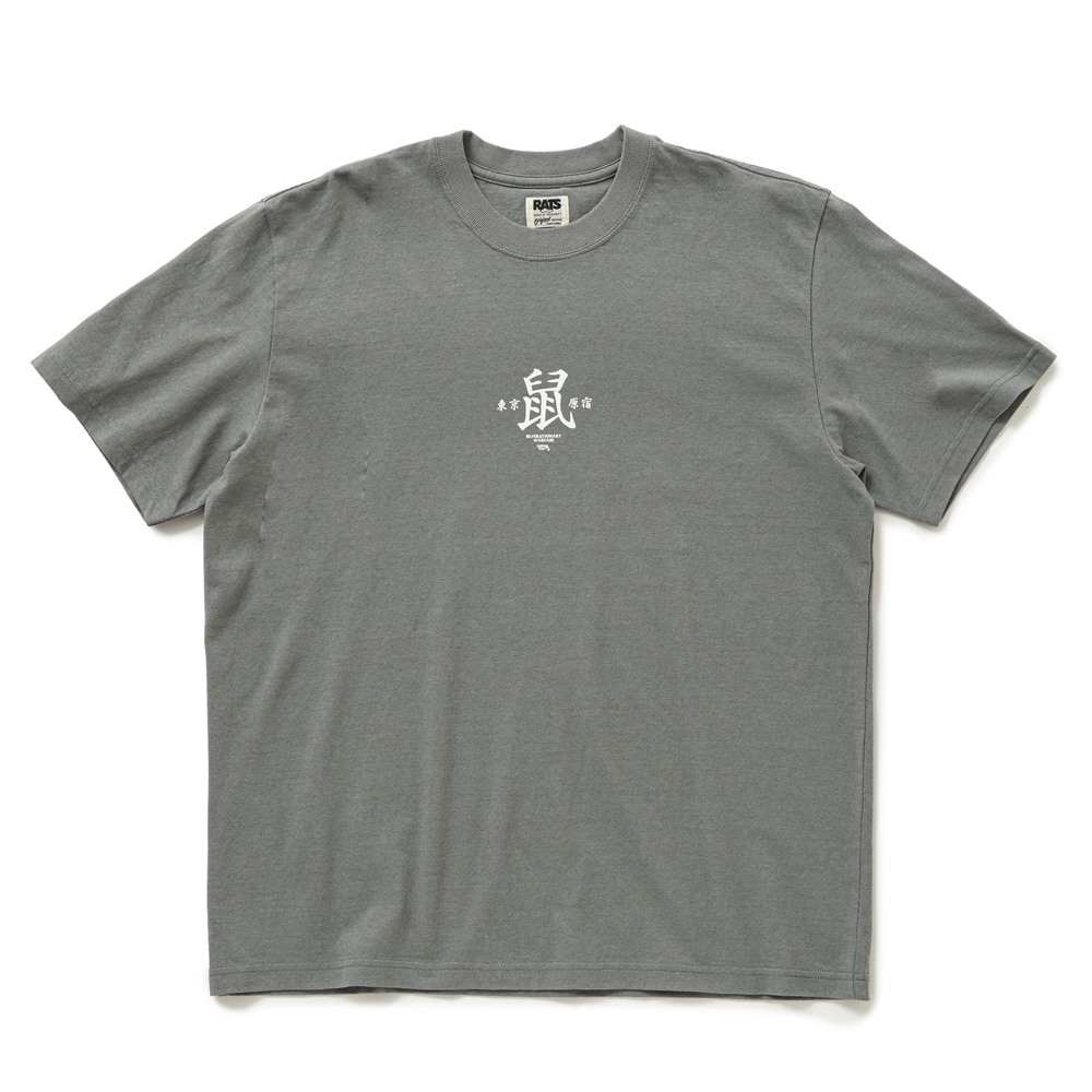 画像: RATS/鼠 TEE（GRAY）［プリントT-25春夏］