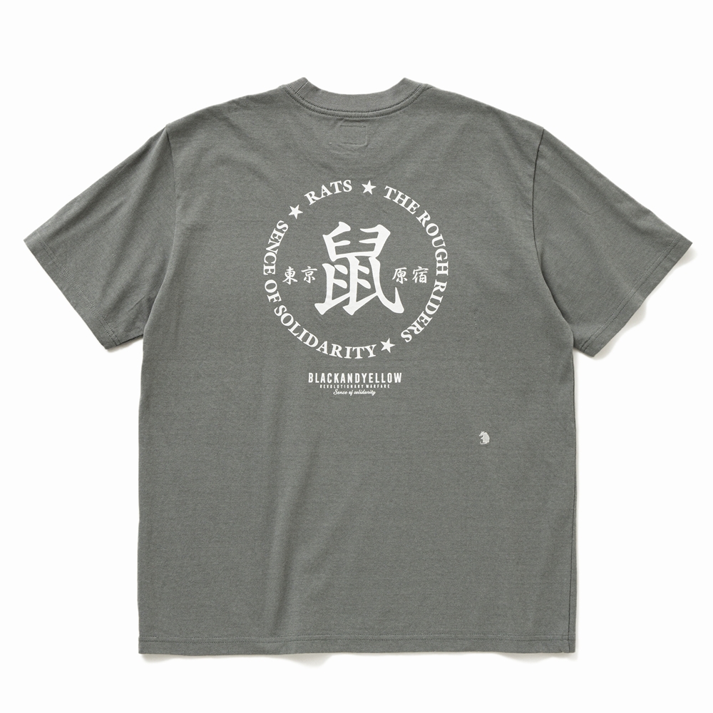 画像: RATS/鼠 TEE（GRAY）［プリントT-25春夏］