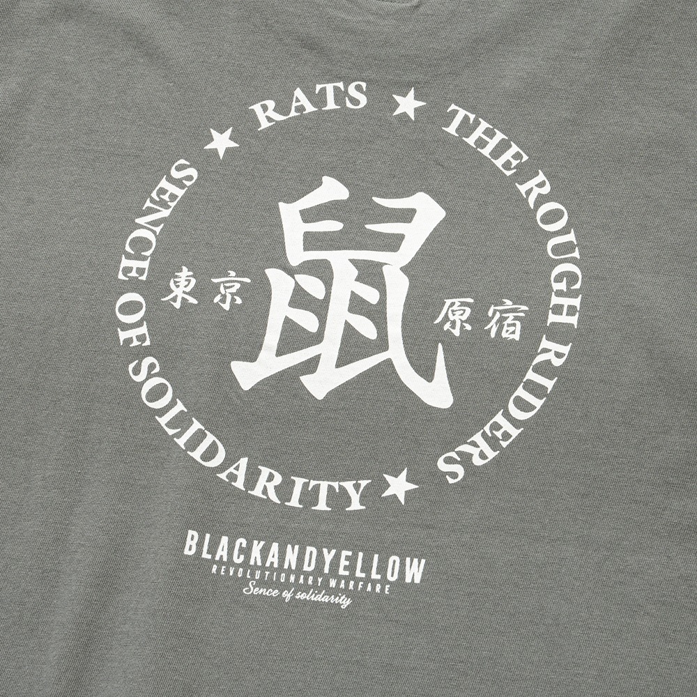画像: RATS/鼠 TEE（GRAY）［プリントT-25春夏］