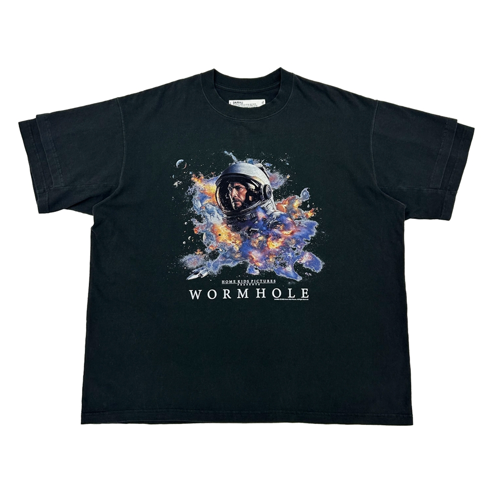画像: DAIRIKU/Movie "WORMHOLE" Swtching Tee（Black）［プリントT-25秋冬］