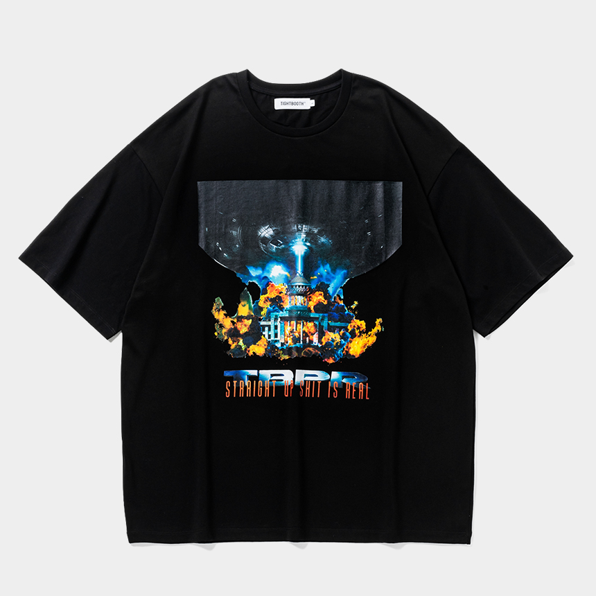 画像: TIGHTBOOTH/INDEPENDENCE S/S T-SHIRT（Black）［プリントT-25夏］