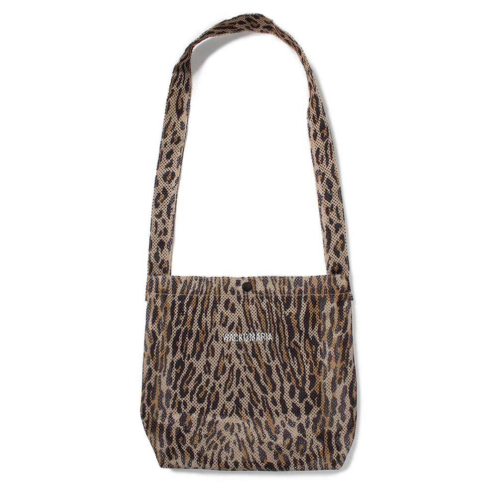 画像: WACKO MARIA/SPEAK EASY / LEOPARD MESH SHOULDER BAG（BEIGE）［レオパードメッシュショルダーバッグ-25春夏］