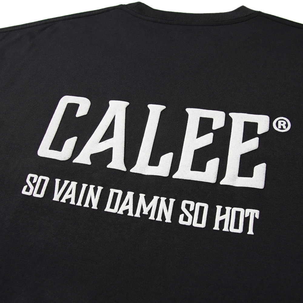 画像: CALEE/× SHELTECH CALEE NATIONAL LOGO WIDE TEE（BLACK）［ワイドT-25春夏］