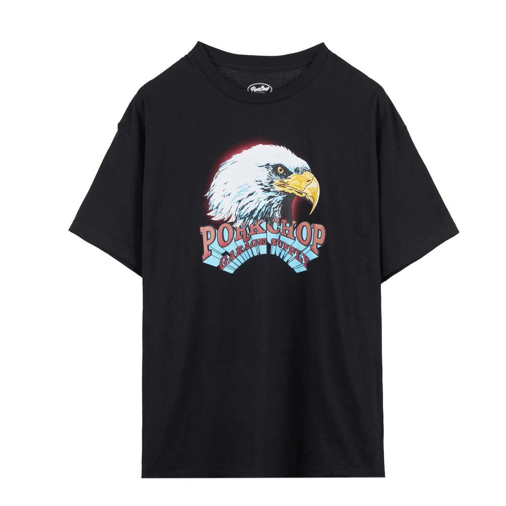 画像: PORKCHOP/T-SHIRT EAGLE（×MASSES）（BLACK）［イーグルT-25春夏］
