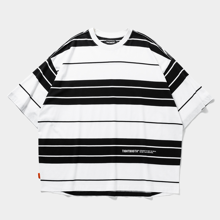 画像: TIGHTBOOTH/BORDER S/S T-SHIRT（White/Black）［ボーダーT-25夏］