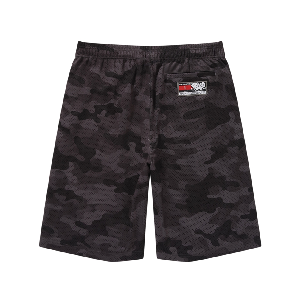 画像: BlackEyePatch/SPRAYED OG LABEL BAGGY MESH SHORTS（BLACK CAMO）