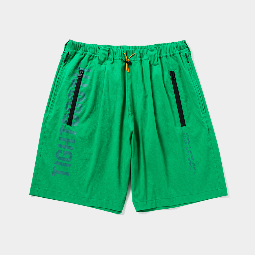 画像: TIGHTBOOTH/LABEL LOGO BOARD SHORTS（Green）［ボードショーツ-25夏］