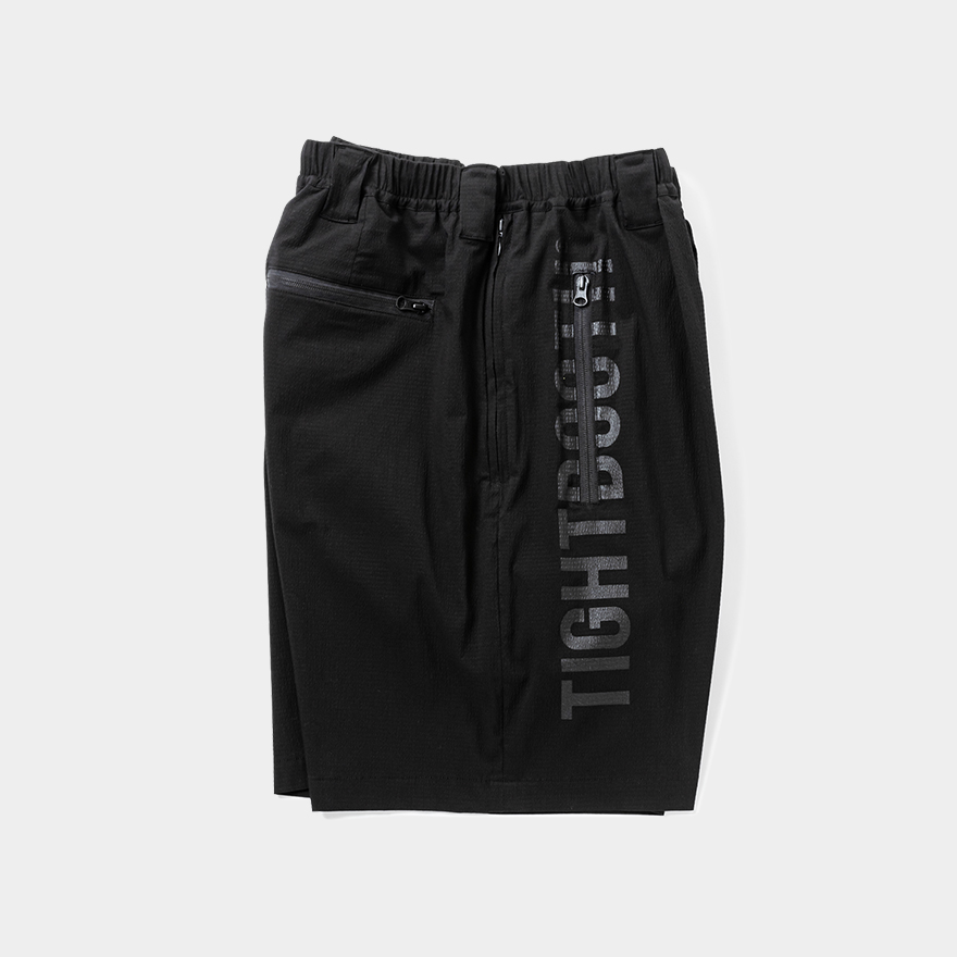 画像: TIGHTBOOTH/LABEL LOGO BOARD SHORTS（Black）［ボードショーツ-25夏］