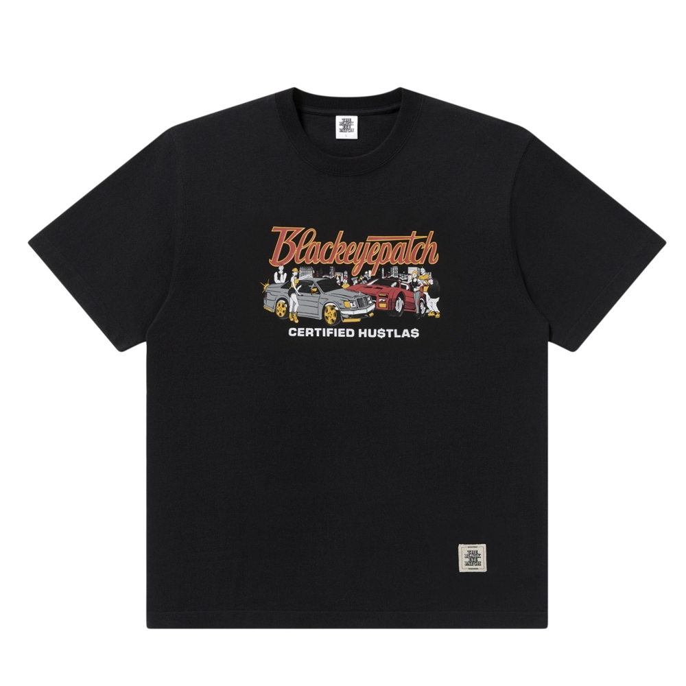 画像: BlackEyePatch/CERTIFIED HUSTLAS TEE（BLACK）