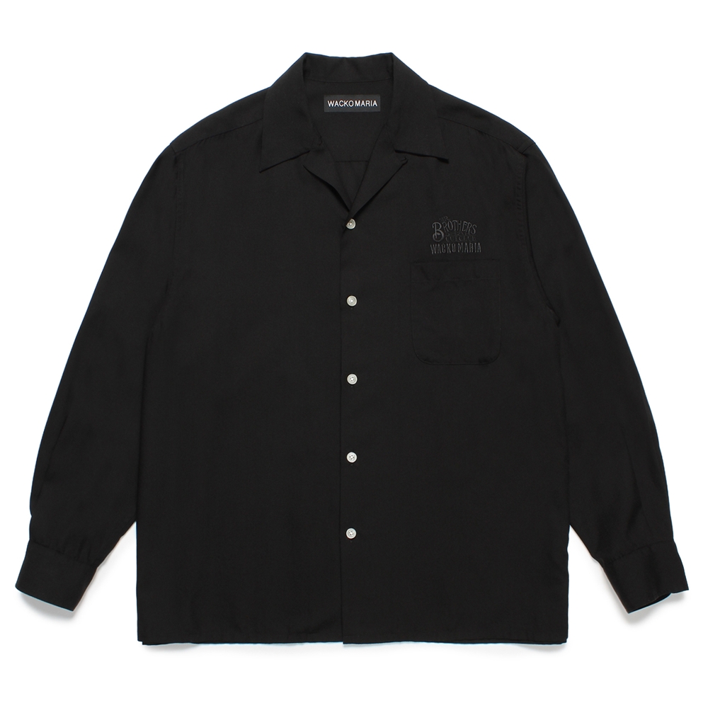 WACKO MARIA/MR.BROTHERS CUT CLUB / 50'S SHIRT（BLACK）［50'S