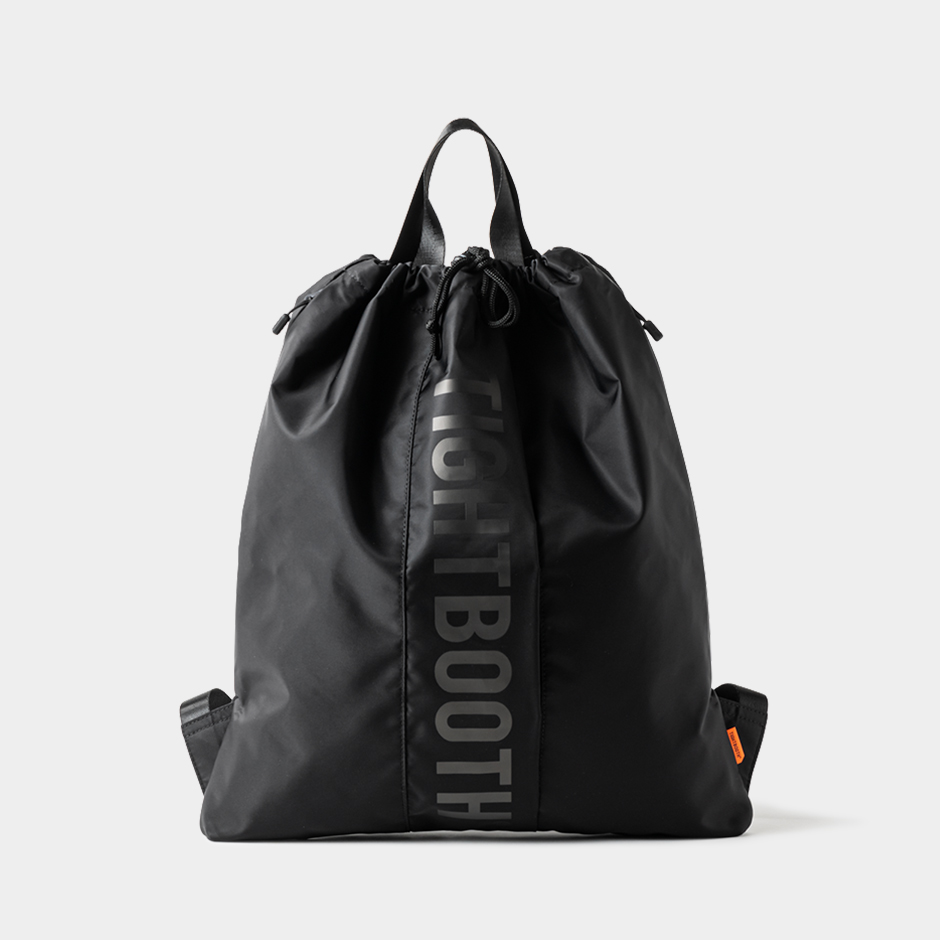 画像: TIGHTBOOTH/LOGO KNAPSAC（Black）［ナップサック-25夏］