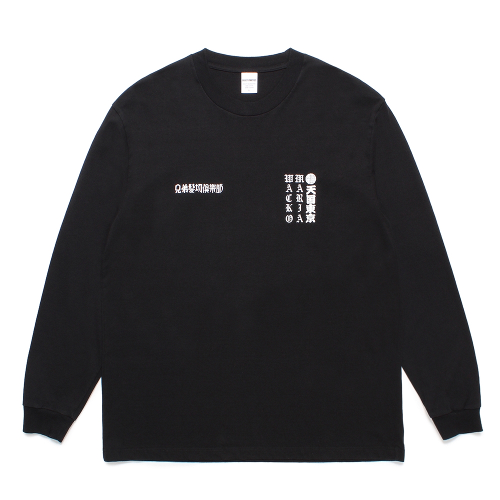 要在庫確認【すぐ届く】WACKO MARIA/WASHED LONG SLEEVE T-SHIRT WackoMaria-Shirt-LS-Skullprint