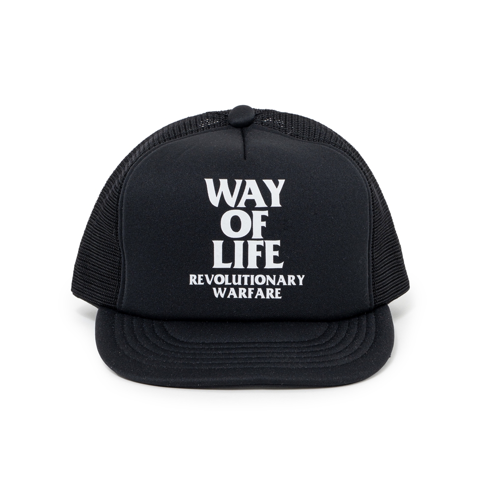 WAY OF LIFE ブラックキャップ RATS RATS/MESH CAP