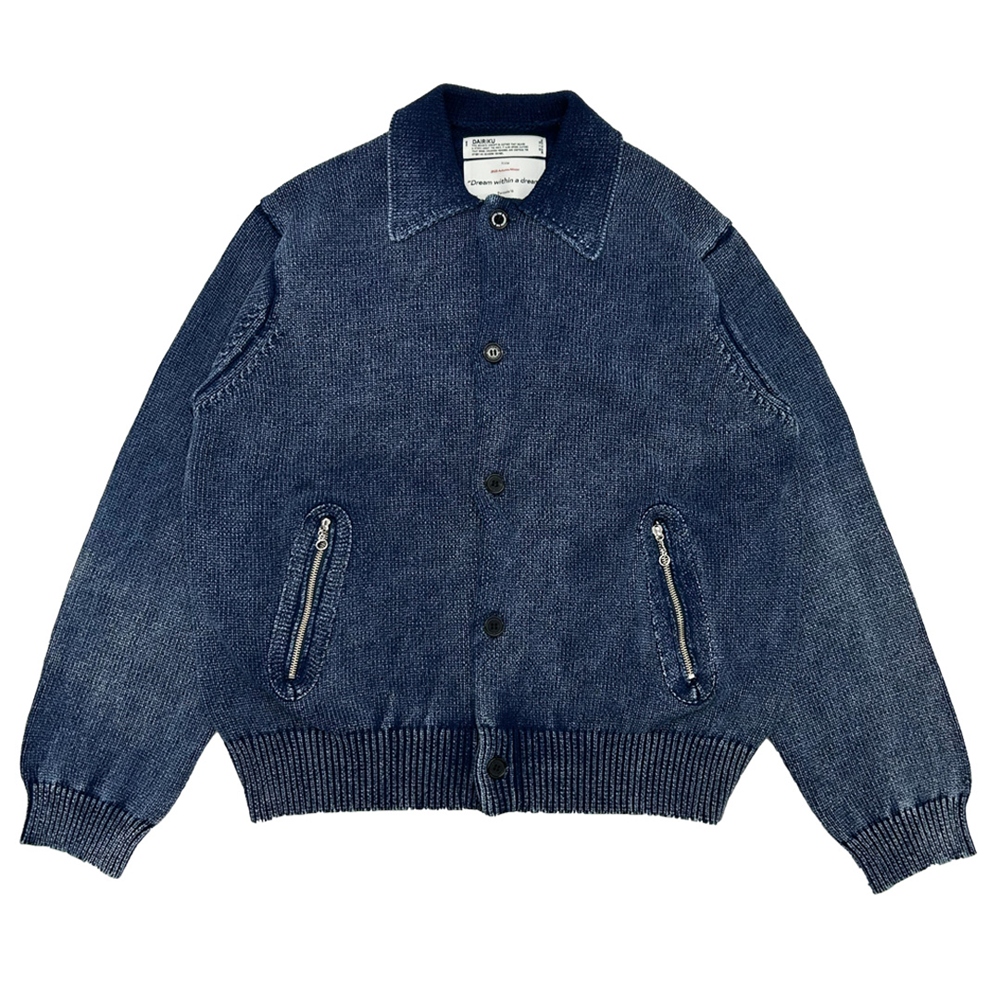 ジャケット・アウター DAIRIKU Rib Collar Tweed Raglan Coat jk800_grnxx-a.jpg