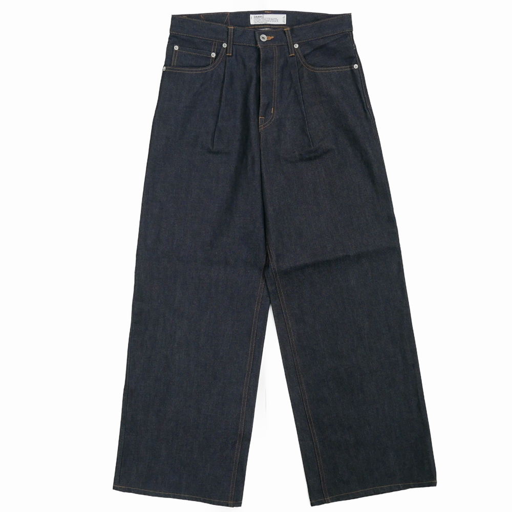 画像: DAIRIKU/"Wide" Rigid Denim Pants（Indigo）［"ワイド"リジッドデニムパンツ-25秋冬］