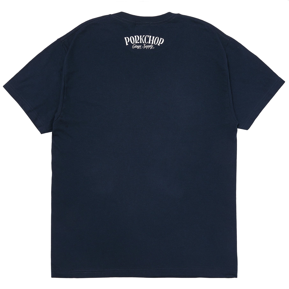 画像: PORKCHOP/PORK FRONT TEE 25（NAVY）［ポークフロントT-25春夏］